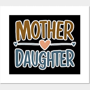 Cherished Bond Mother Daughter Love Heart Mother's Day Posters and Art